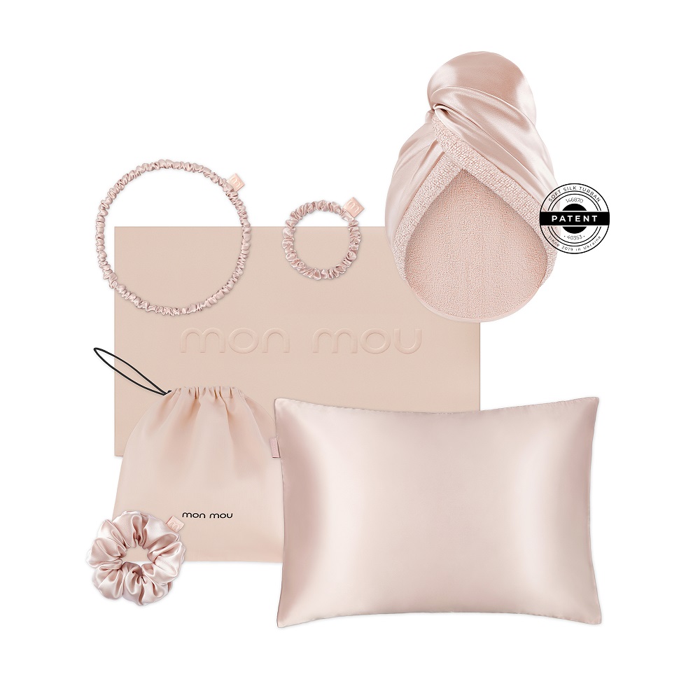MON MOU Подарунковий набір Нюдовий - SOFT SILK SET NUDE