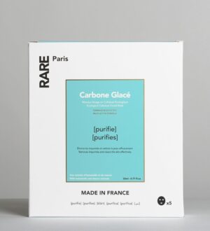 RARE Paris Box of 5 Carbone Glacé Purifying Face Mask - Набір з п'яти очищуючих масок для обличчя з гамамелісом та екстрактом мальви