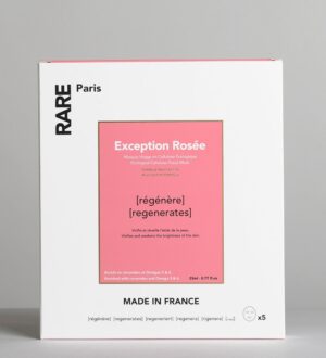 RARE Paris Box of 5 Exception Rosée Regenerating Face Mask - Набір із п'яти відновлюючих масок для обличчя з церамідами, Омега 3 и 6