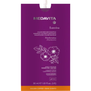Medavita Luxviva Color enricher shampoo Golden Copper - Шампунь із пігментом для золотисто-мідного відтінку та яскравості кольору