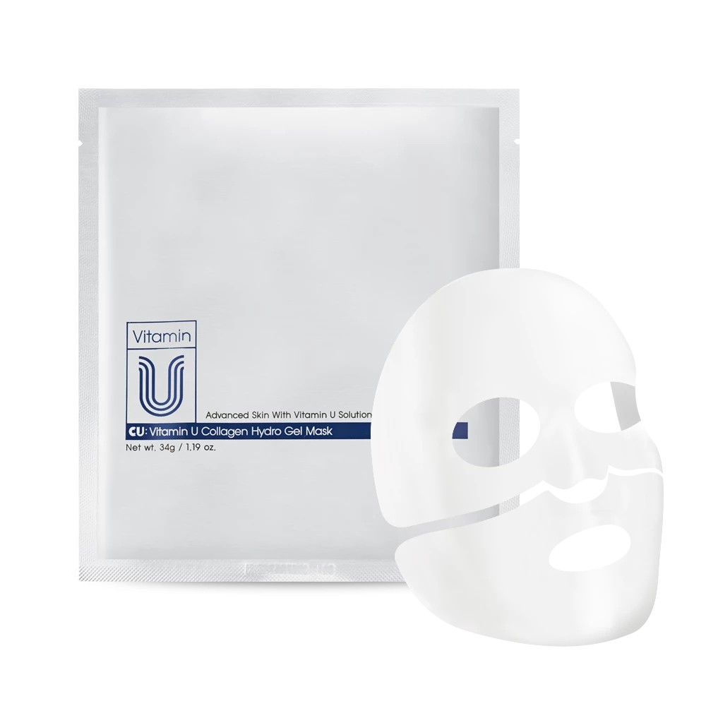 CUSKIN Vitamin U Collagen Hydro Gel Mask - Гідрогелева маска подвійної дії для наповнення та сяйва шкіри