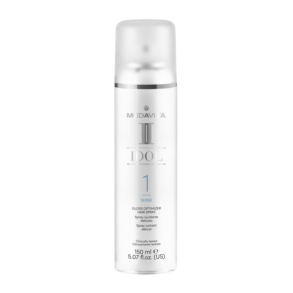 Medavita Idol Shine Gloss Optimizer Hair Spray - Делікатний глянцевий спрей для волосся
