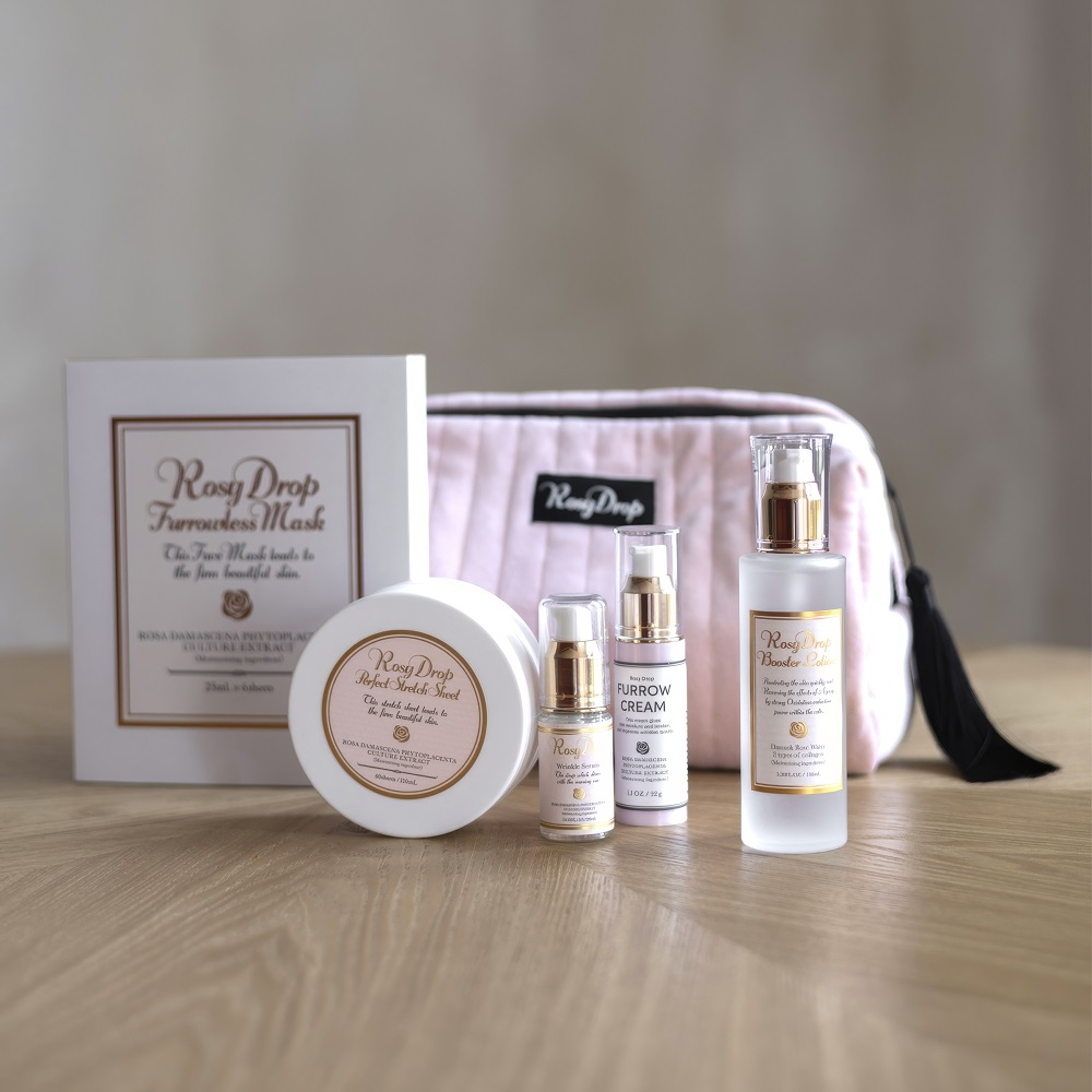 Rosy Drop – Великий набір всіх засобів з косметичкою New