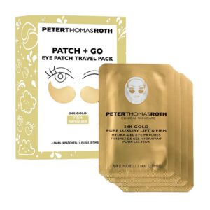 Peter Thomas Roth Hydra-gel Travel Pack 4-Pairs - Подарунковий набір гідрогелевих патчів із 24K золотом