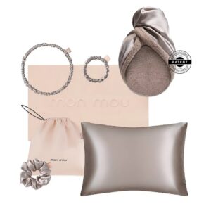 MON MOU Подарунковий набір Сіро-Бежевий – SOFT SILK SET TAUPE