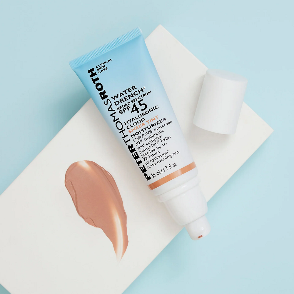 Peter Thomas Roth Water Drench Broad Spectrum SPF 45 Hyaluronic Cloud Sheer Tint Moisturizer - Зволожувальний Сонцезахисний Тінт SPF 45 - Зображення 2